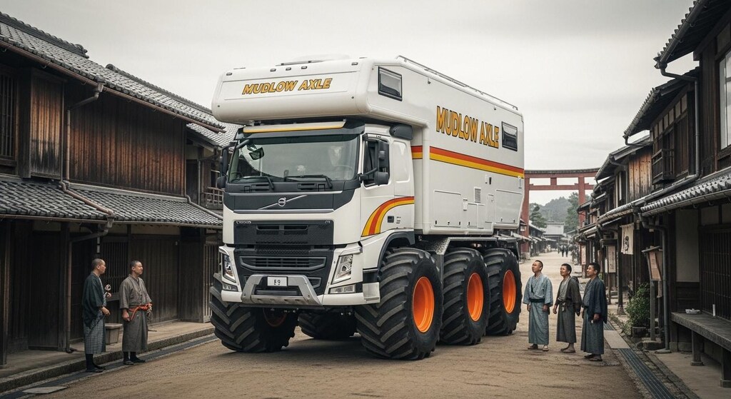 ボルボトラックキャンピングカーモンスター