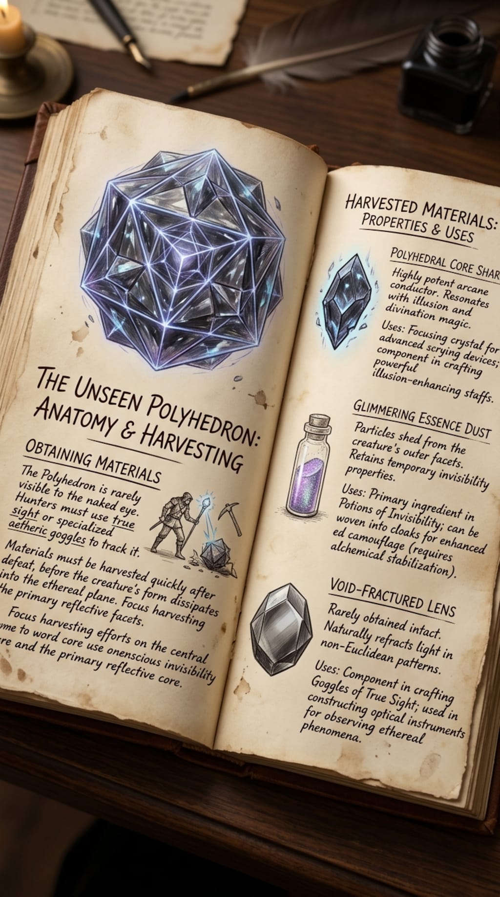 研究資料:アンシーン・ポリへドロンの素材