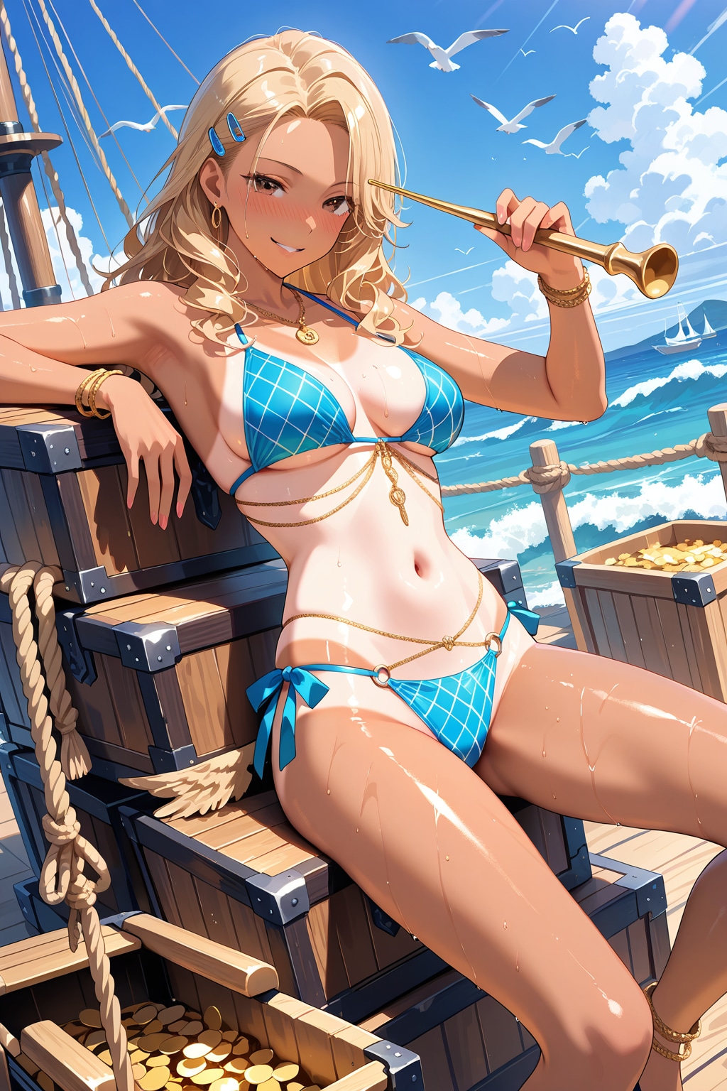お宝GET♡　パイレーツなお姉さん♡