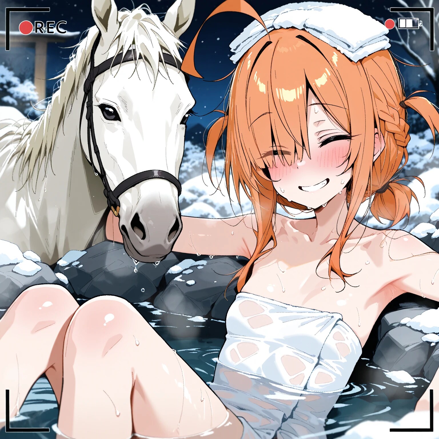 温泉でおやすみ☆