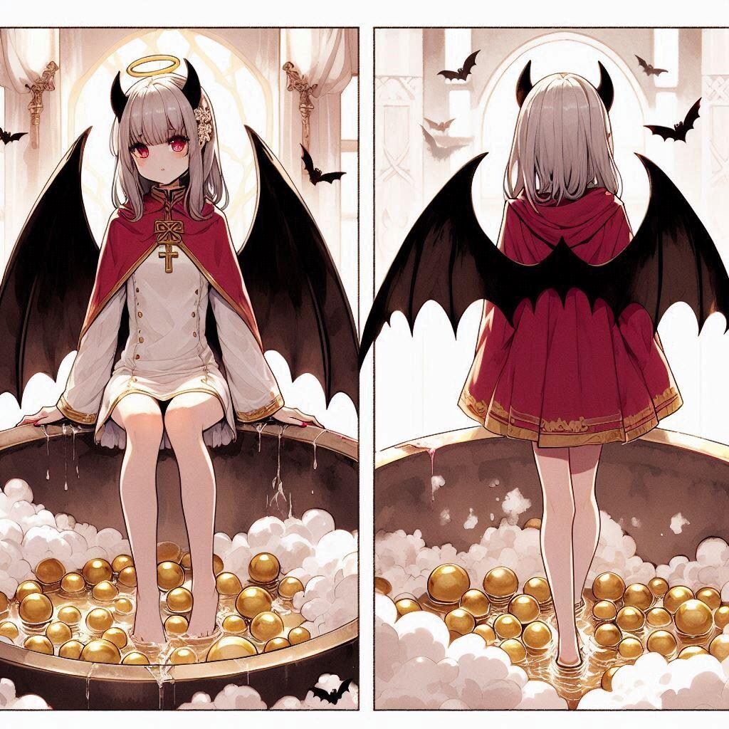 キンタマ踏み祭りに参加する悪魔神官ちゃん