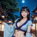 和風ドレスの美女 4枚目