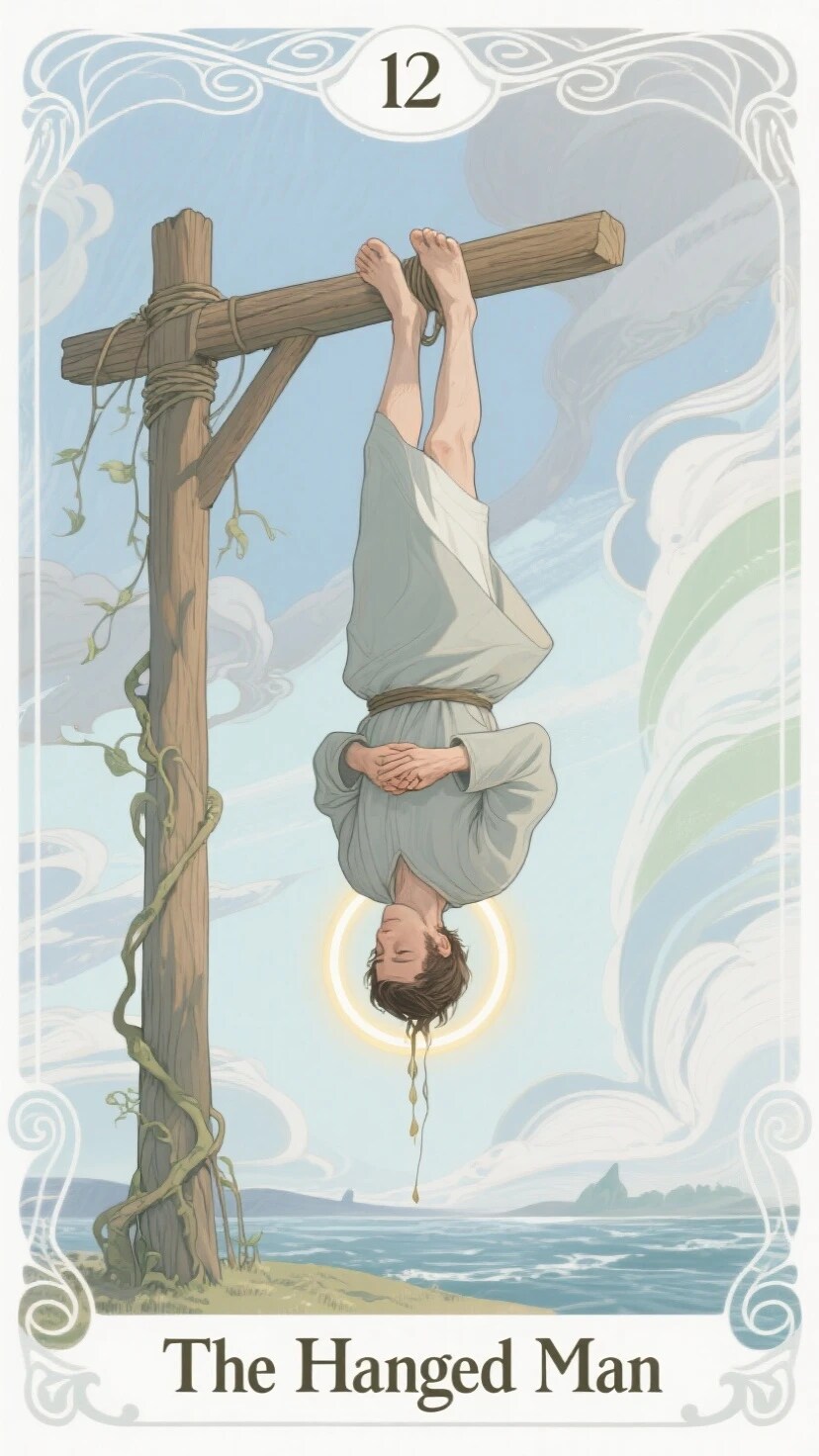 企画：タロットカード（１２吊るされた男）動画あるよ | の人気AIイラスト・グラビア
