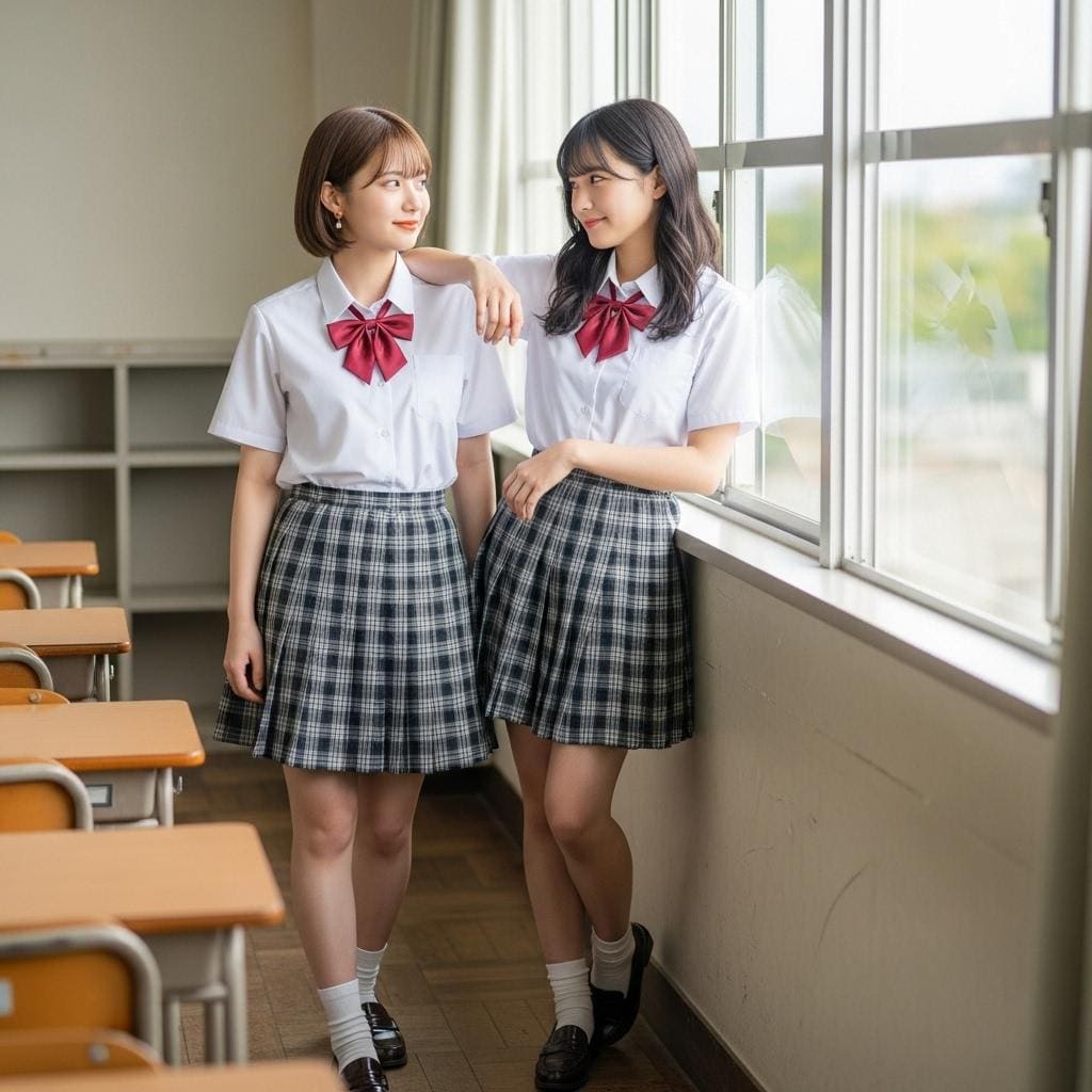 仲良しＪＫ　教室で、、、