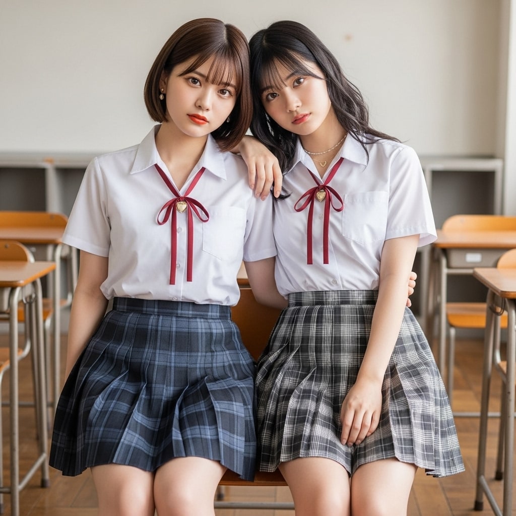仲良しＪＫ　教室で、、、