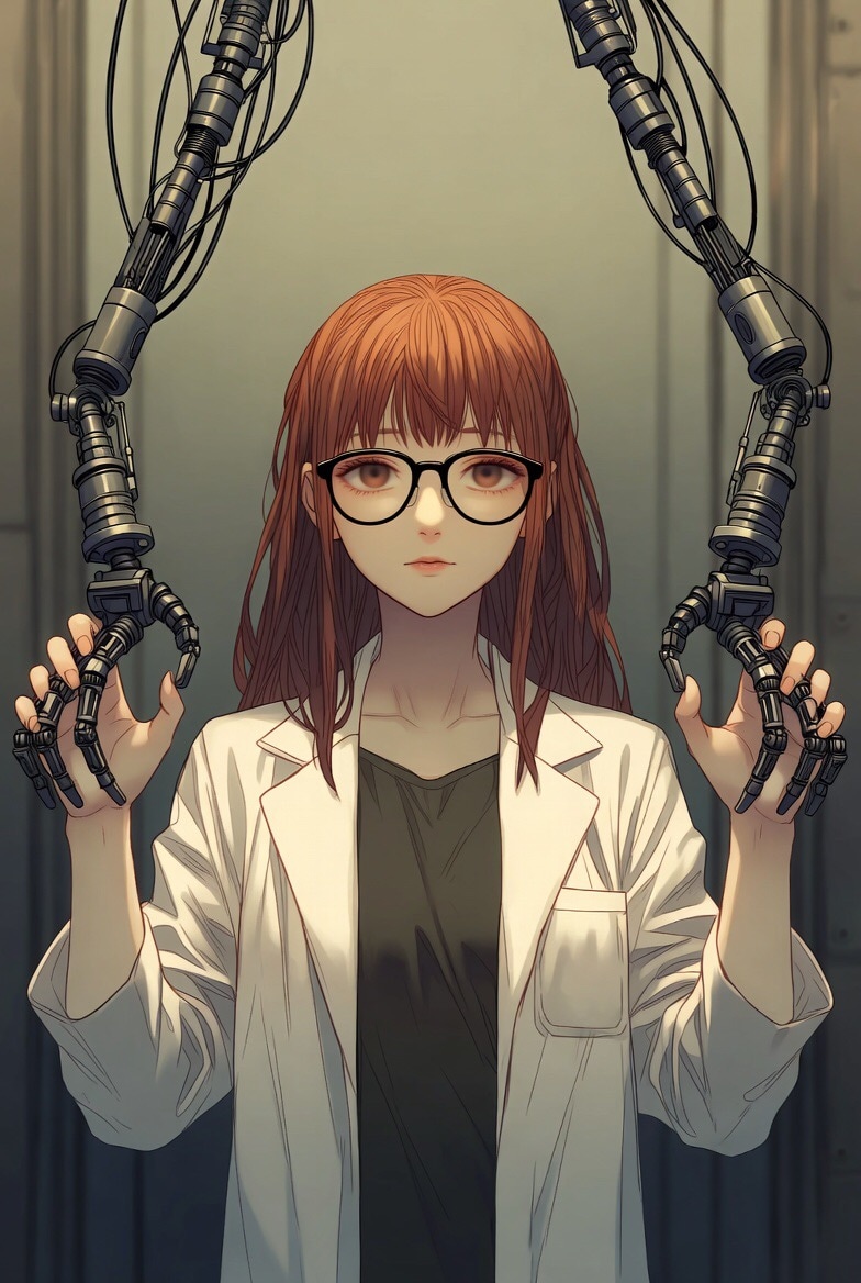 科学者とロボアーム | の人気AIイラスト・グラビア