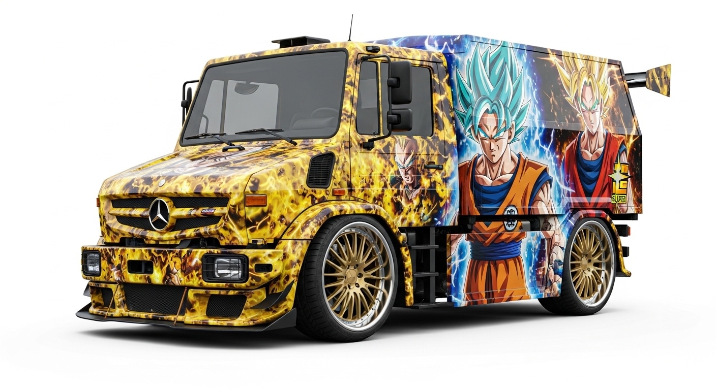 ドラゴンボール痛車ベンツウニモグ | の人気AIイラスト・グラビア