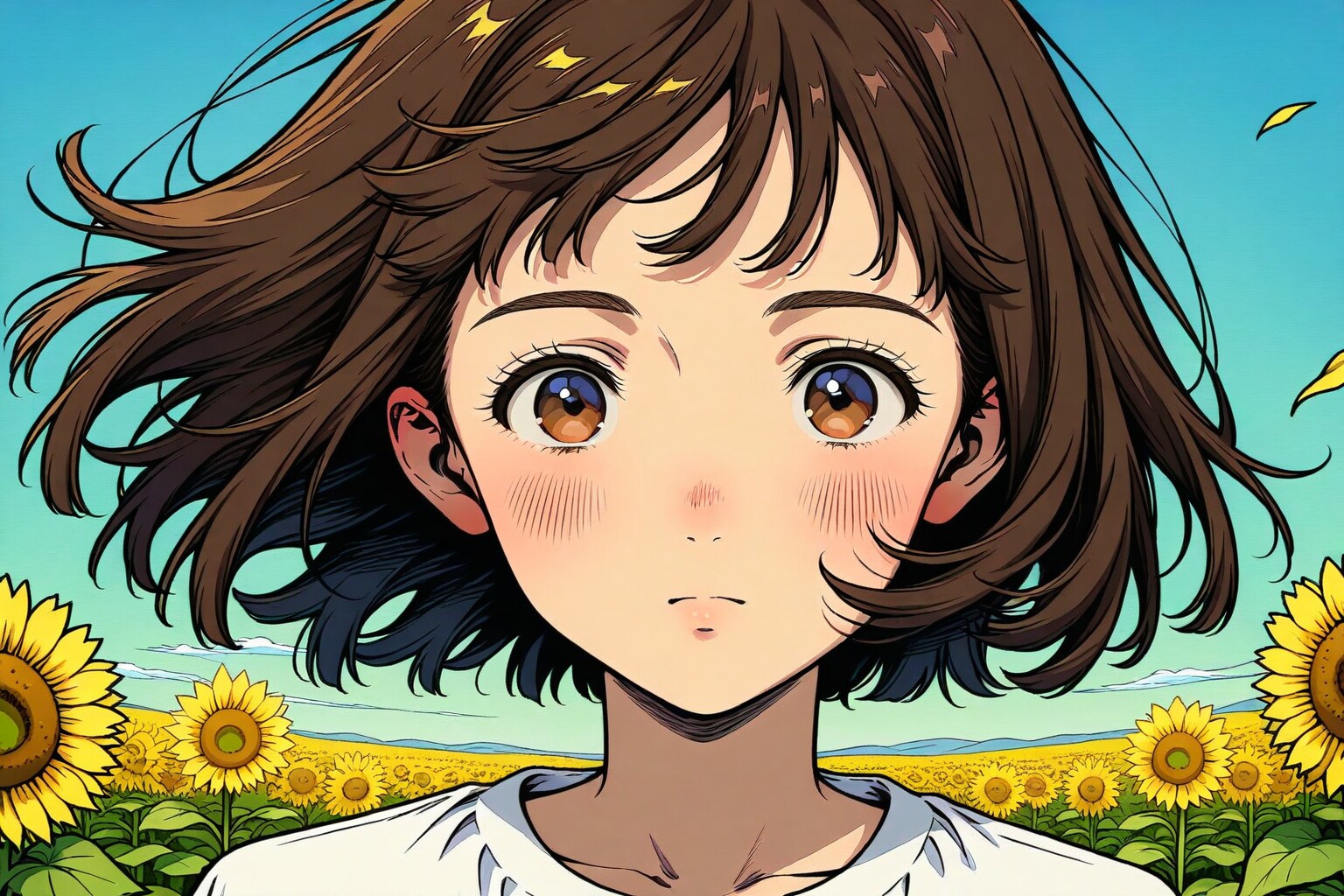 「ひまわり」をイメージした一枚 | の人気AIイラスト・グラビア