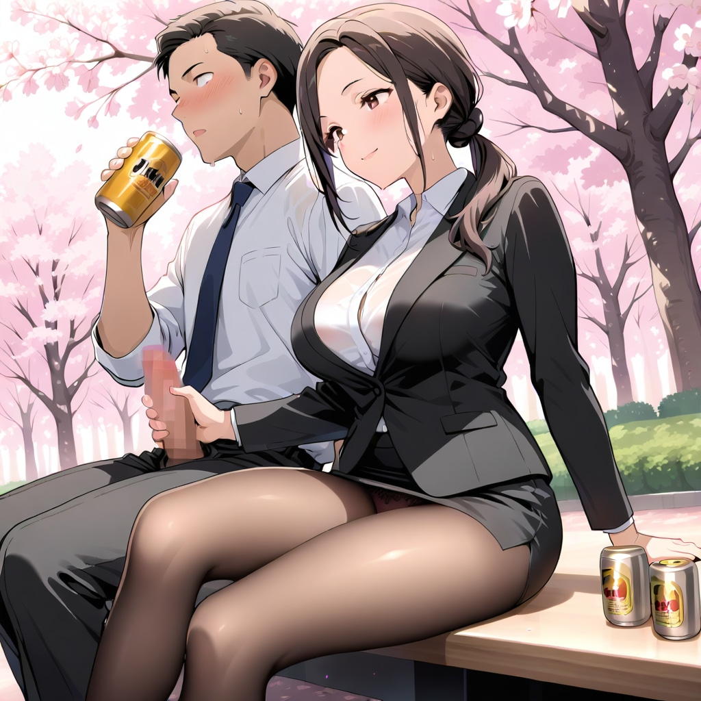 黒髪花見2