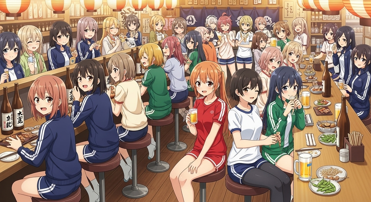 体操服居酒屋 | の人気AIイラスト・グラビア