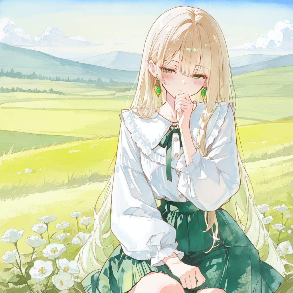草原にて