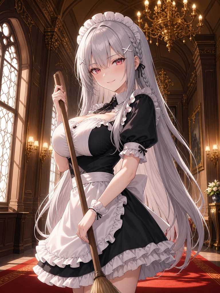 今日はメイドのお仕事です。