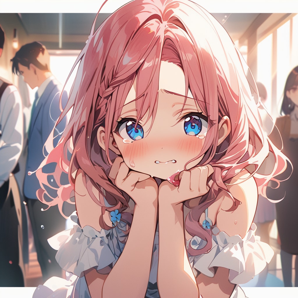 はーい、今度は泣き顔で!