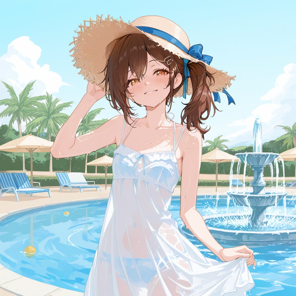 ホテルのプール