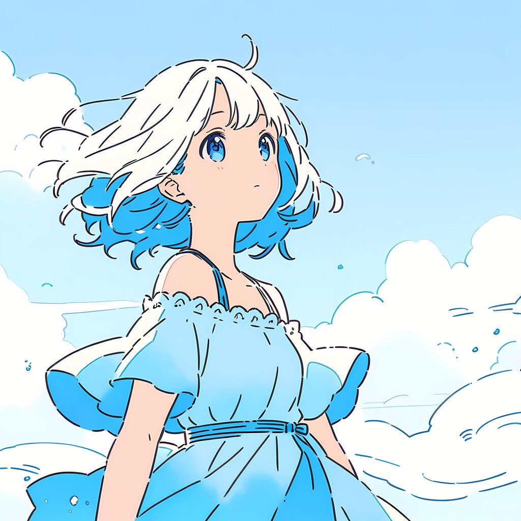 夏の終わりの空。