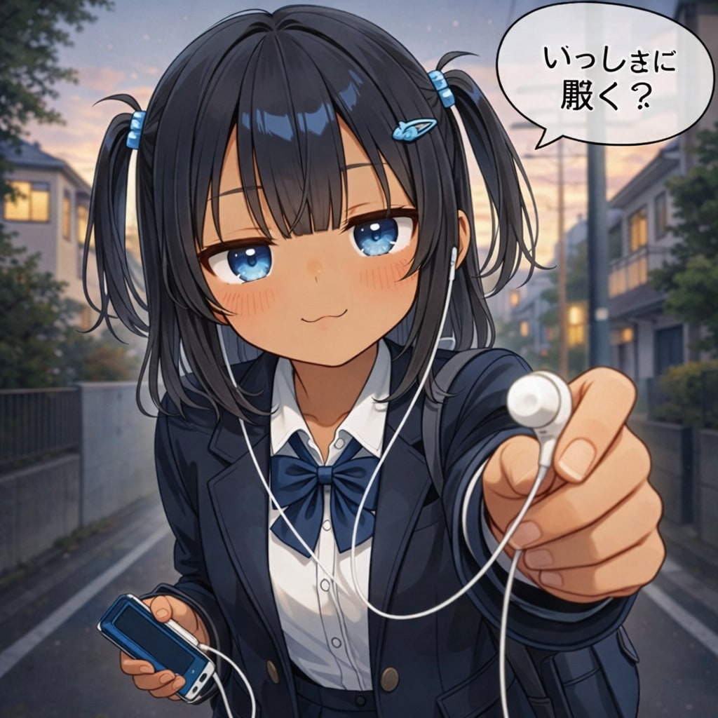 こなつちゃんとの下校道