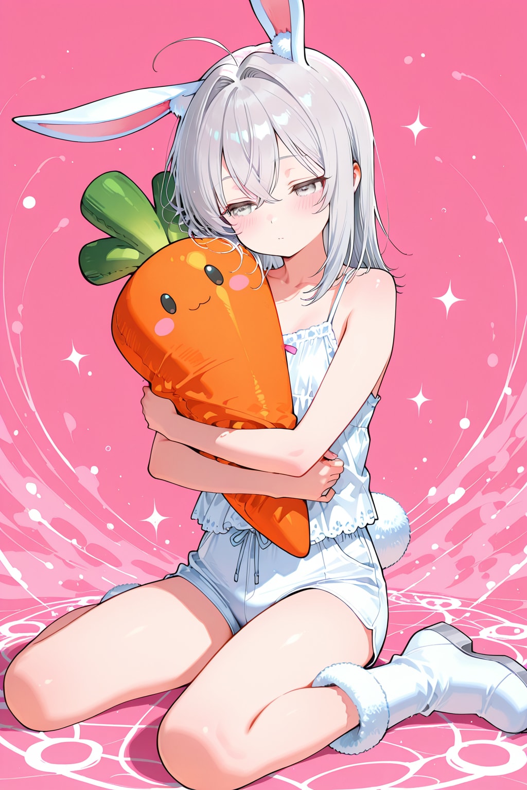 うさみみ銀髪ちゃん