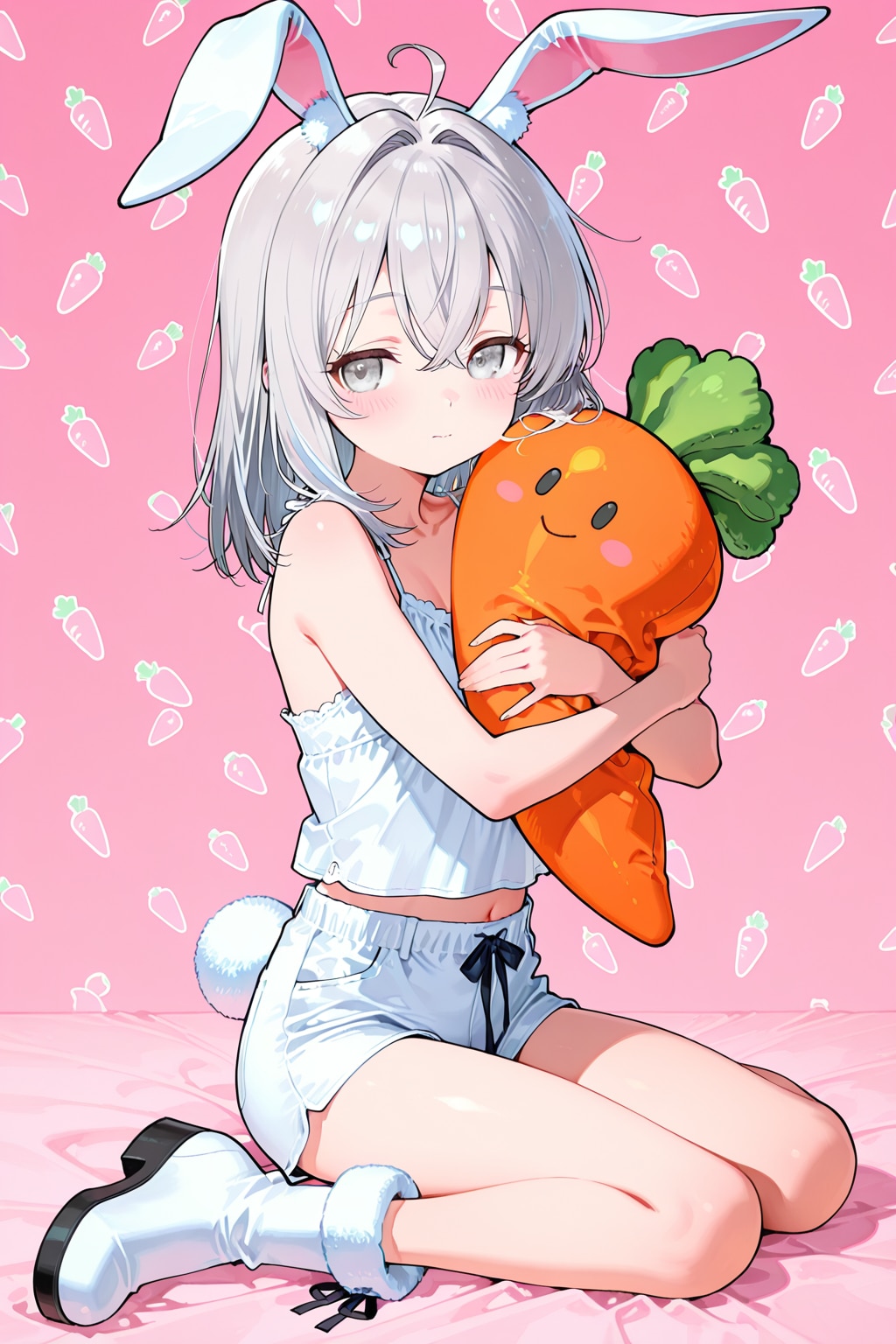 うさみみ銀髪ちゃん