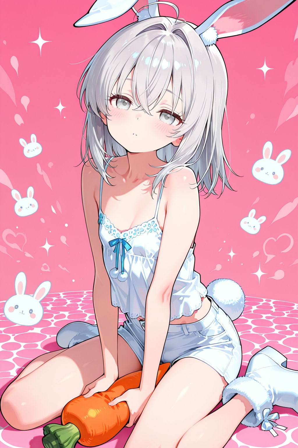 うさみみ銀髪ちゃん