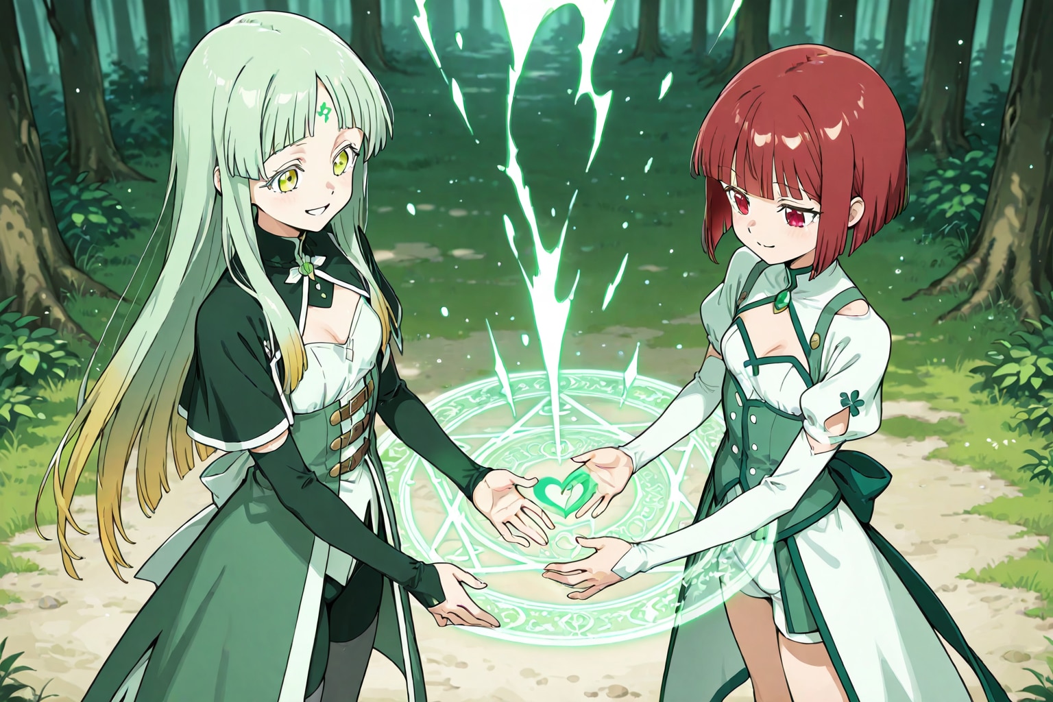 二人の魔法少女 | の人気AIイラスト・グラビア