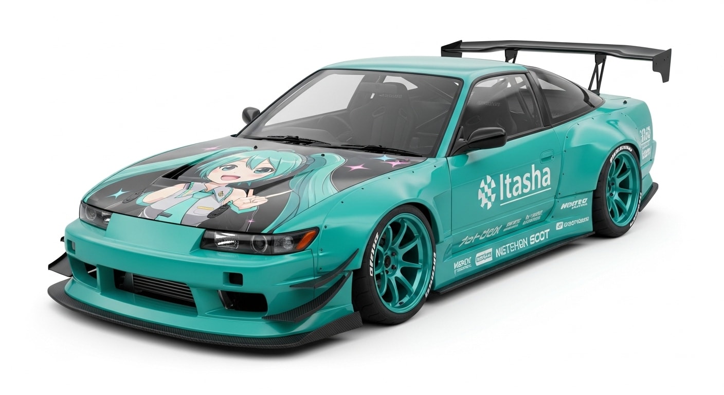 シルエイティ初音ミクレーシングカー | の人気AIイラスト・グラビア