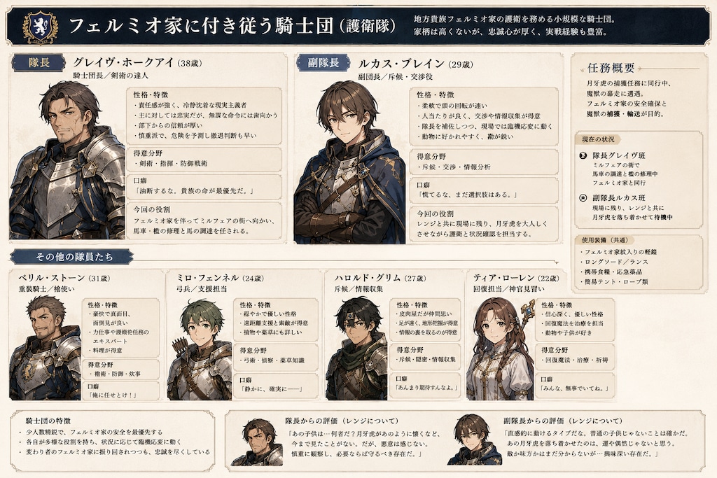 異世界転生猫好感度限界突破　サブキャラ設定その他