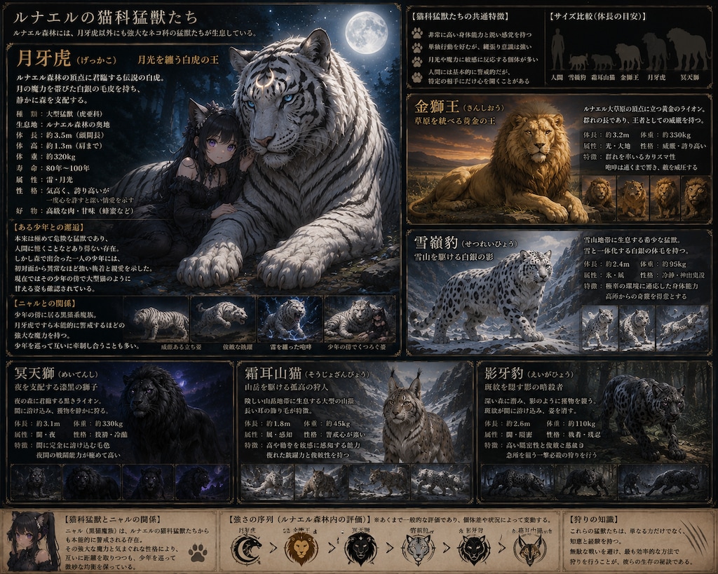 異世界転生猫好感度限界突破　サブキャラ設定その他