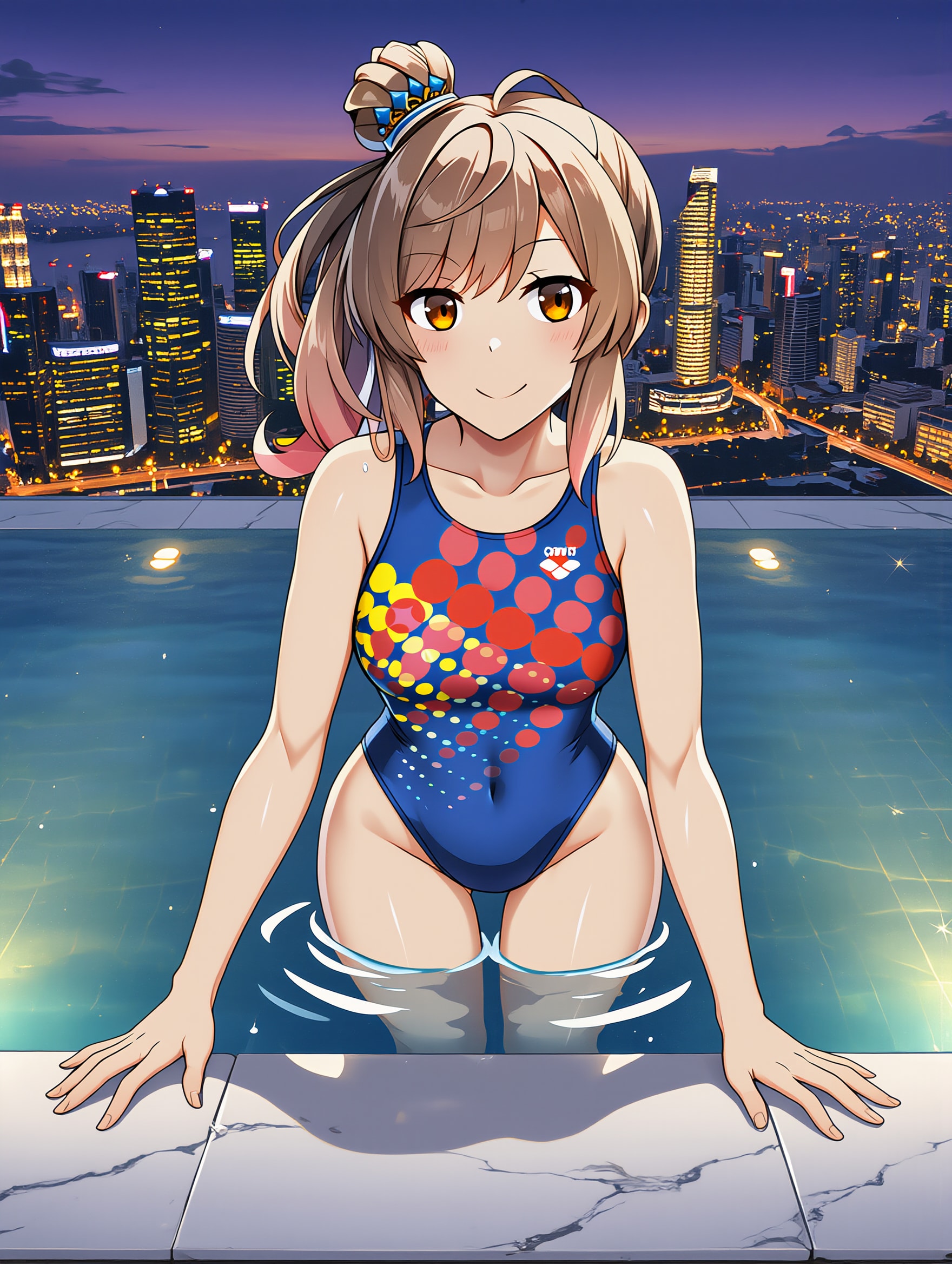 さとうささらの競泳水着姿　詰め合わせ　第３弾 | の人気AIイラスト・グラビア