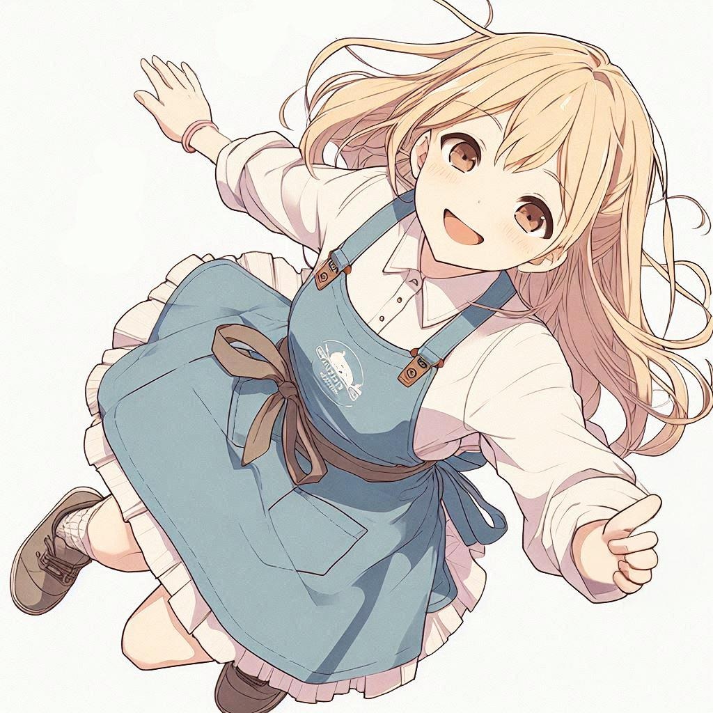 エプロン少女