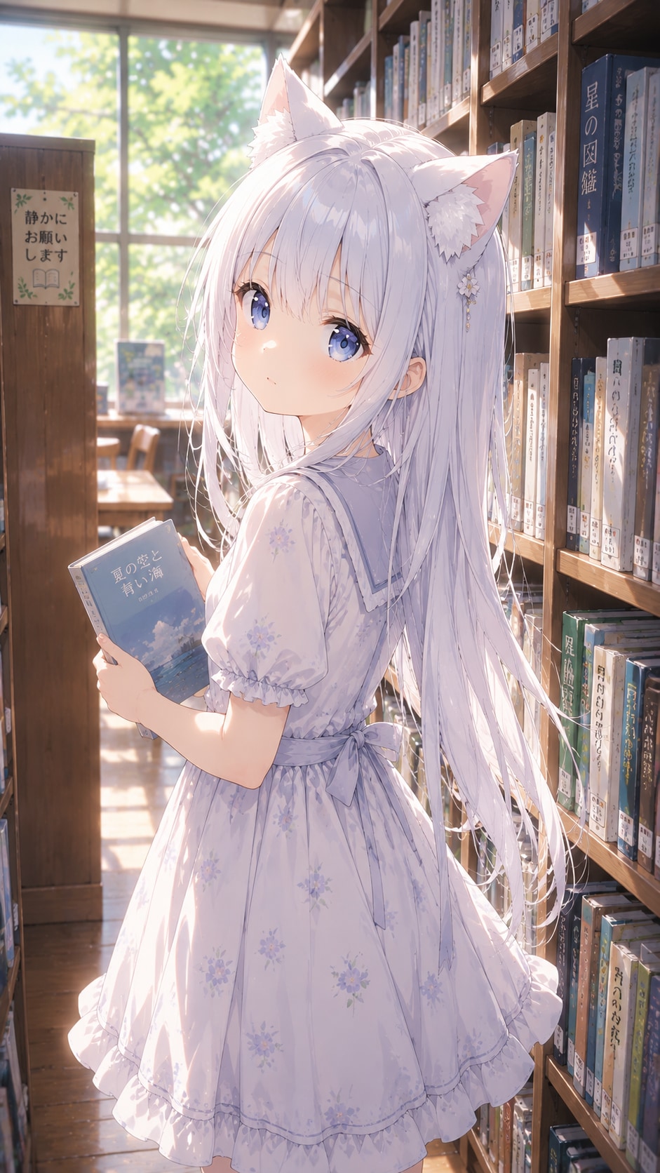 夏の図書館 | の人気AIイラスト・グラビア