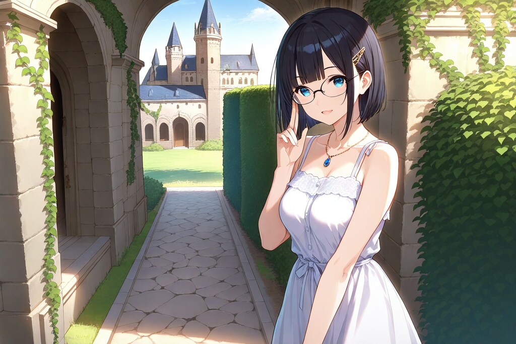 メガネちゃん👓✨と古城を探検🏰👒