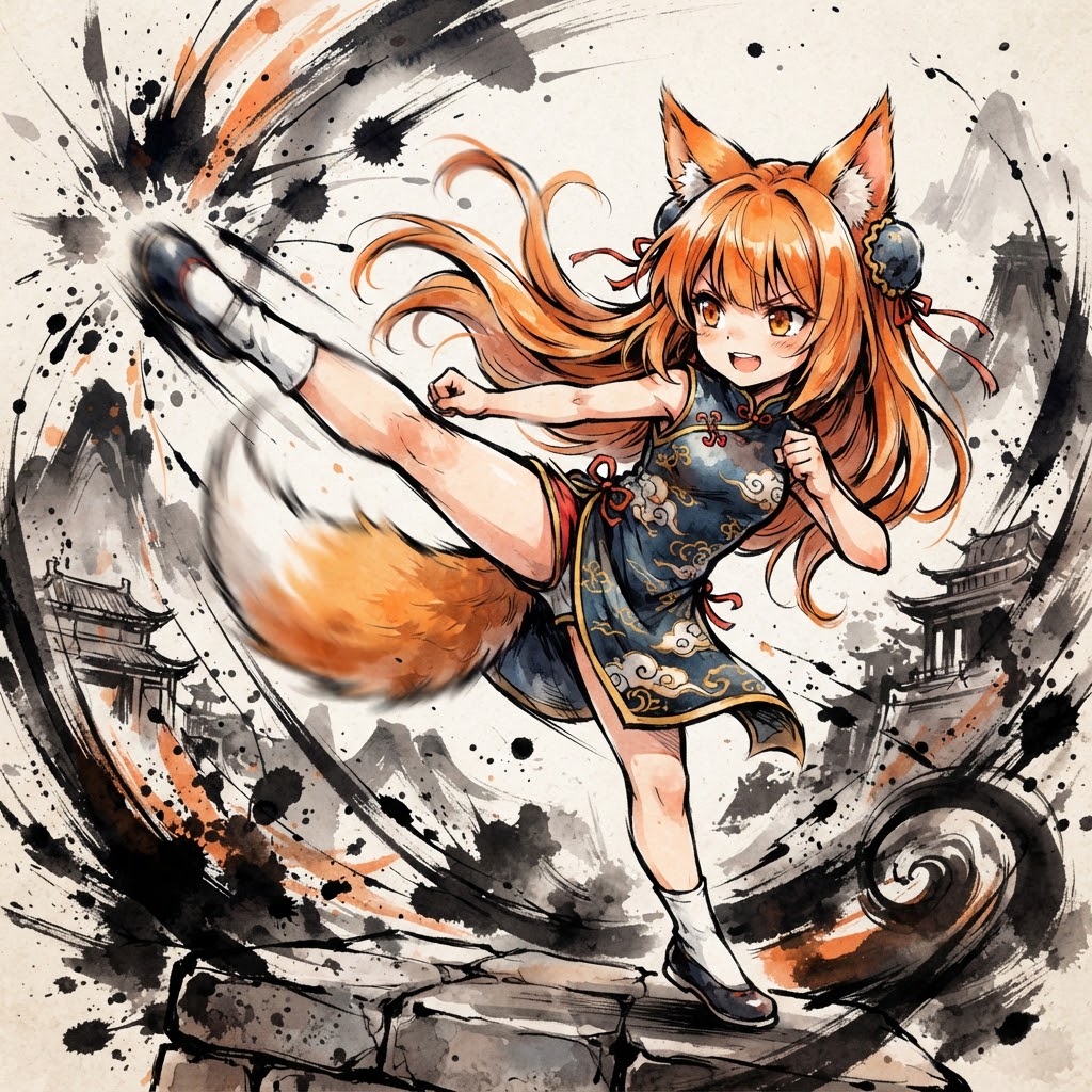 ケモミミカンフー227 | の人気AIイラスト・グラビア