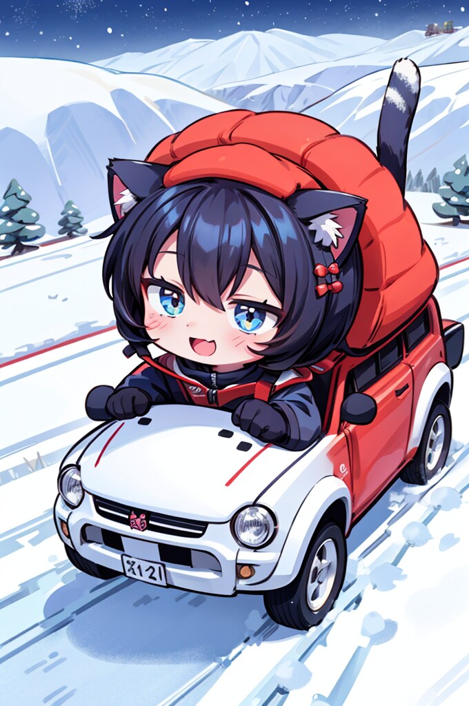 高級車のえびちゃんカーで爆走