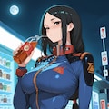 関所で夜明けを待つ唯紗巳さん(ちちぷい版) 2枚目
