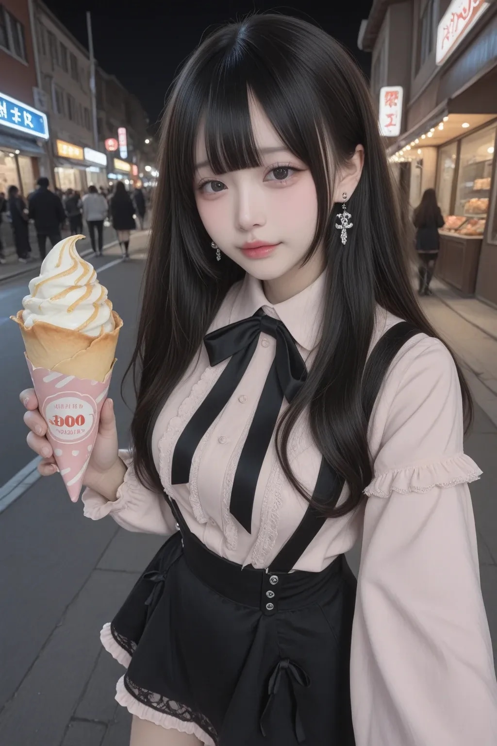 地雷系ちゃんとデート《SeaArt》