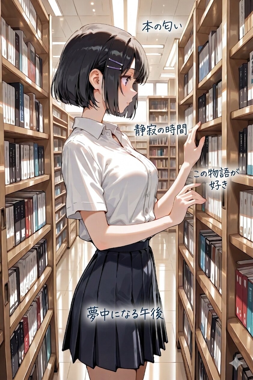 図書館の少女