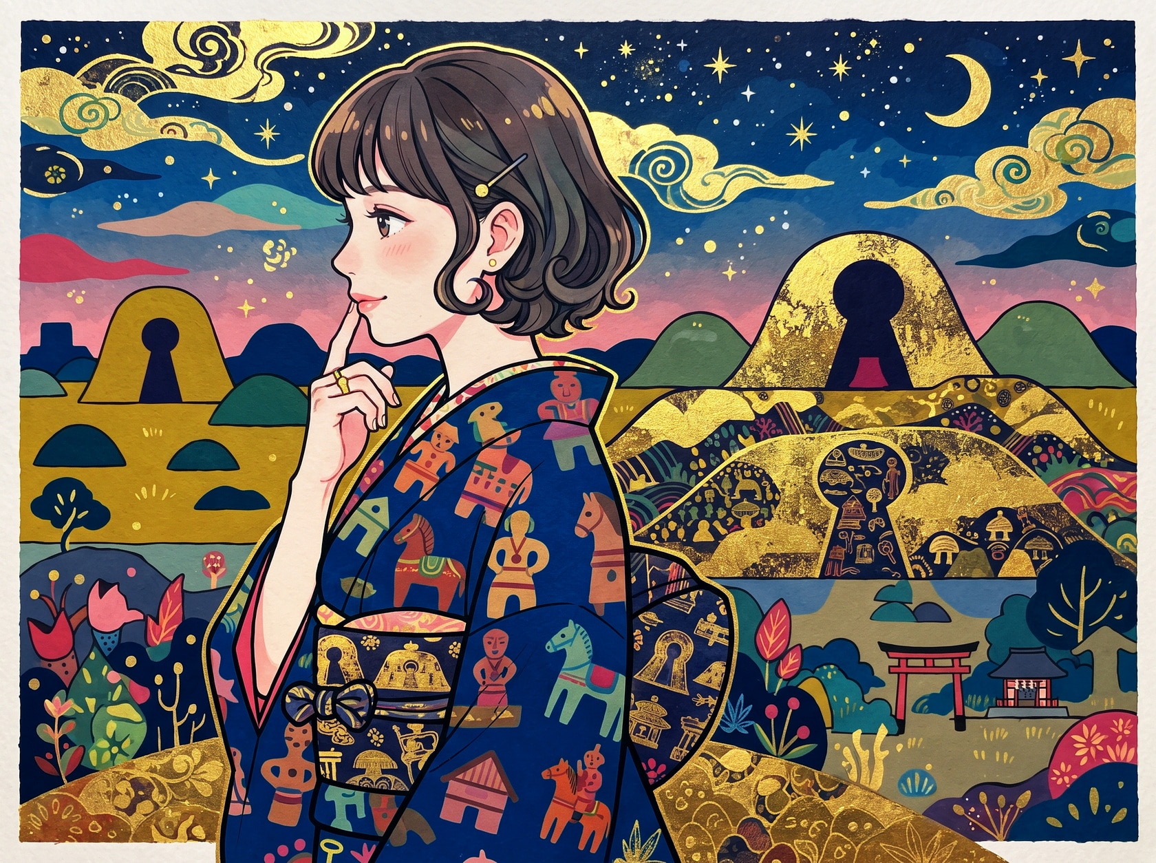 キモノガール | の人気AIイラスト・グラビア