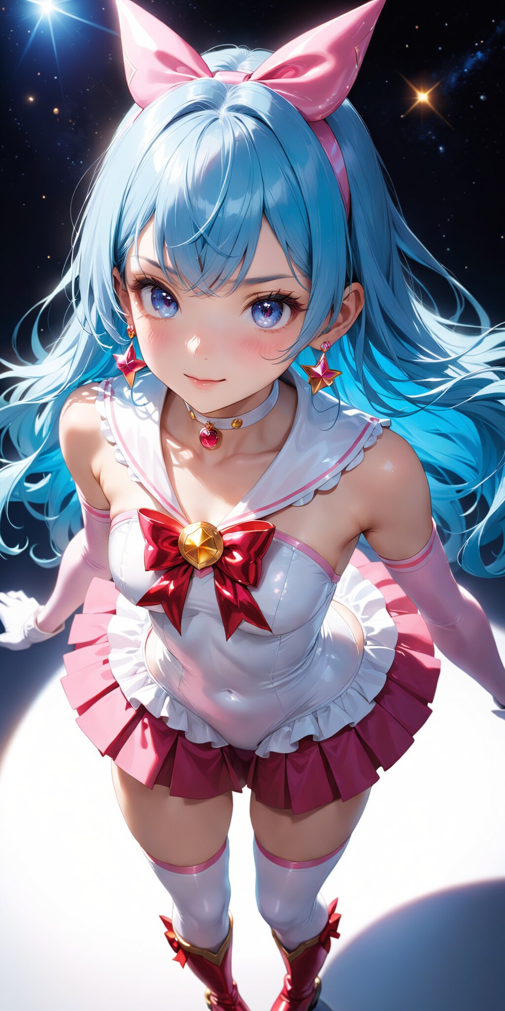 魔法少女（青と桃）