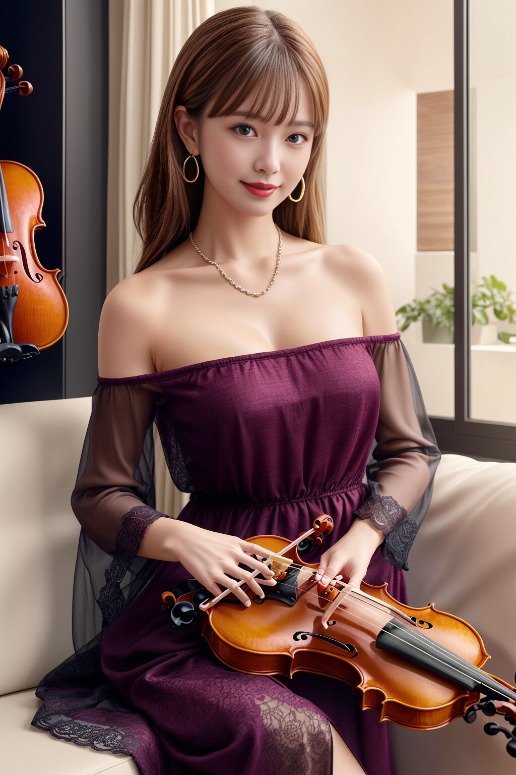バイオリニストのお姉さん