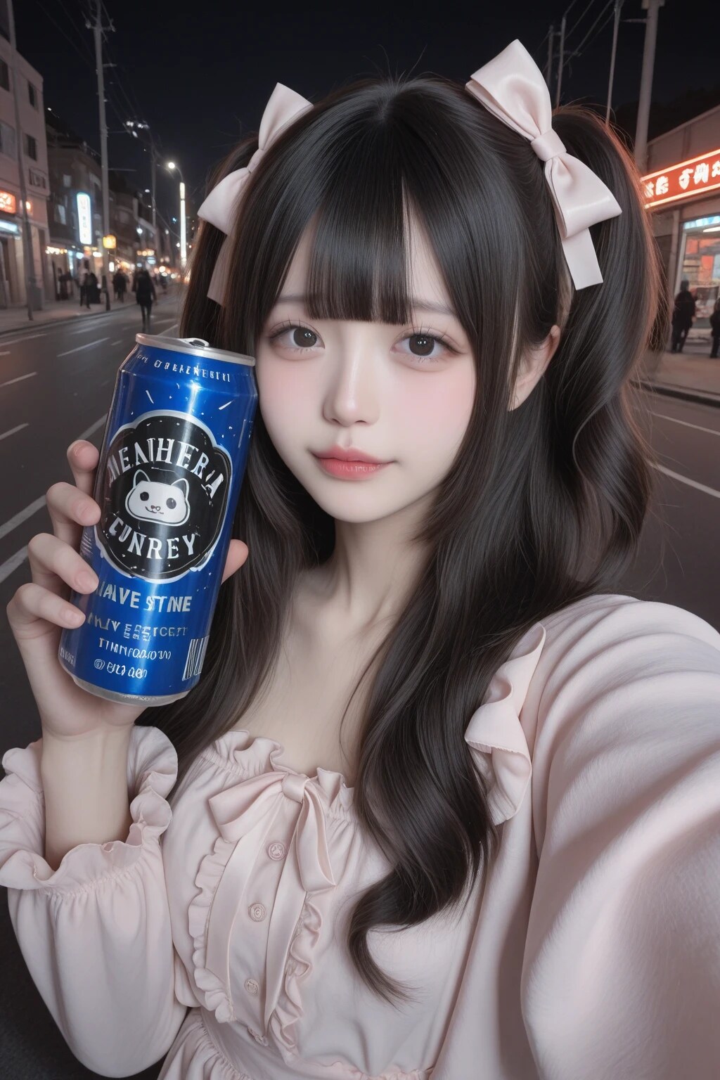地雷系ちゃんの自撮り002《エナジードリンクSeaArt》