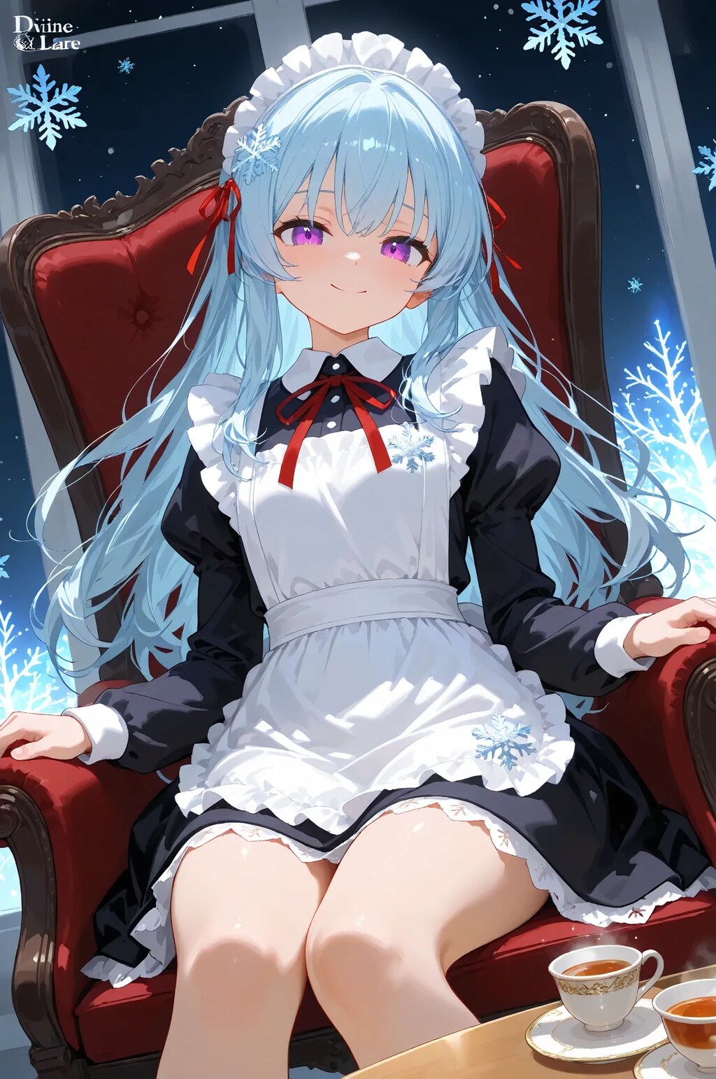 休憩中のスーパーメイドちゃん☕