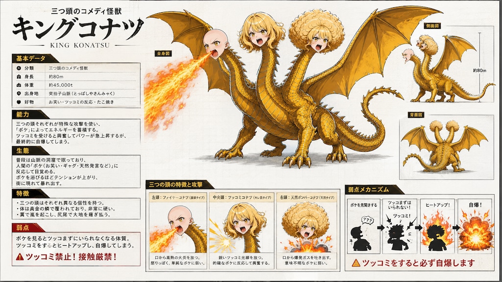 キングコナツ現る！！