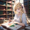 読書中のうちの子 10枚目