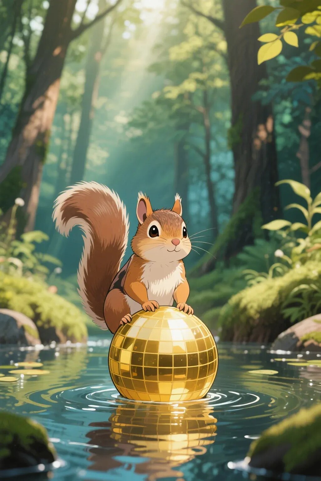 ゴールデンボールとリス