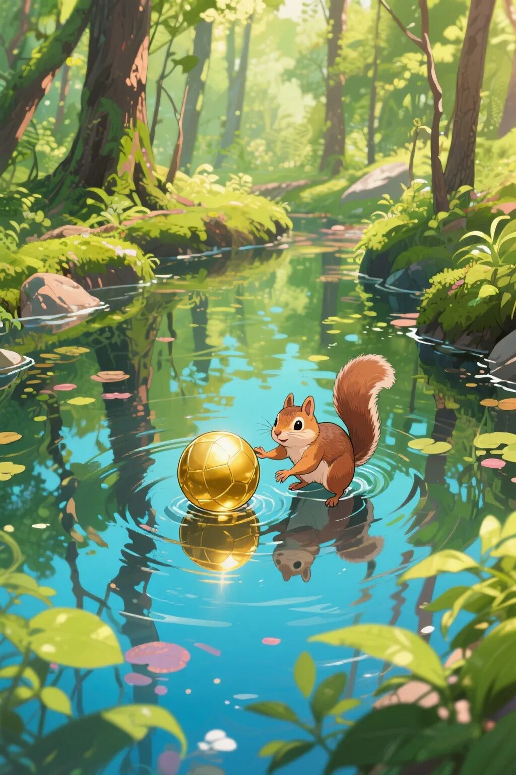 ゴールデンボールとリス