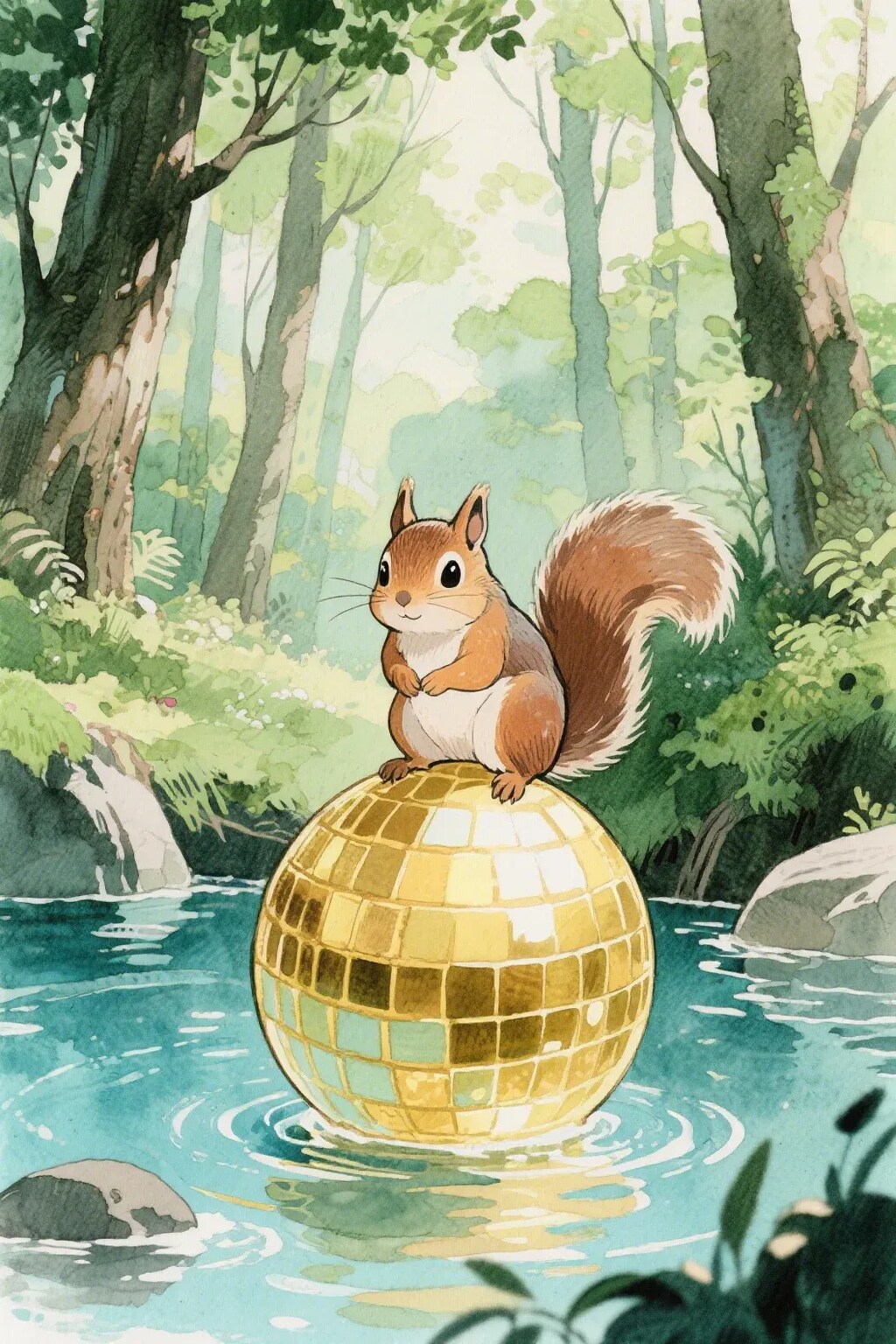 ゴールデンボールとリス