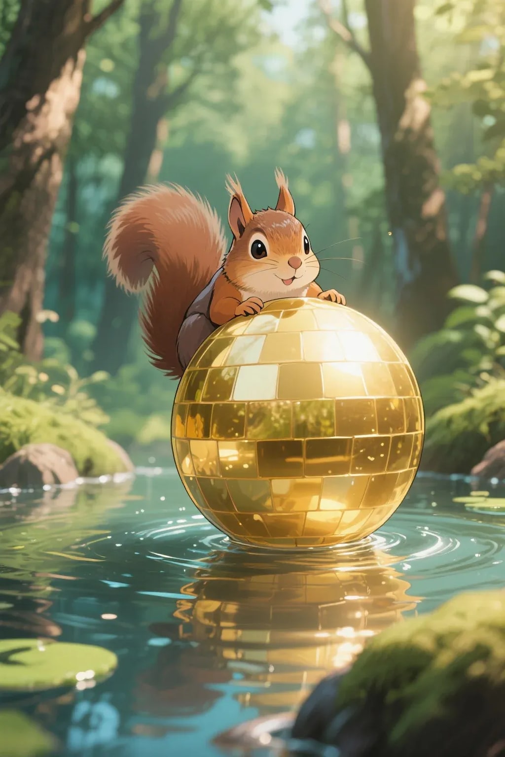 ゴールデンボールとリス