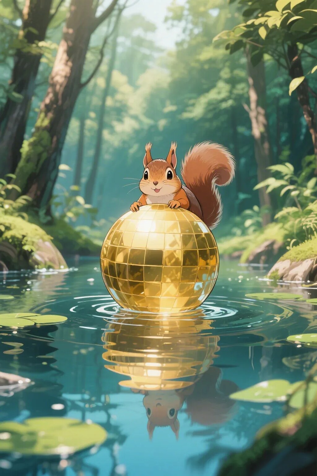 ゴールデンボールとリス