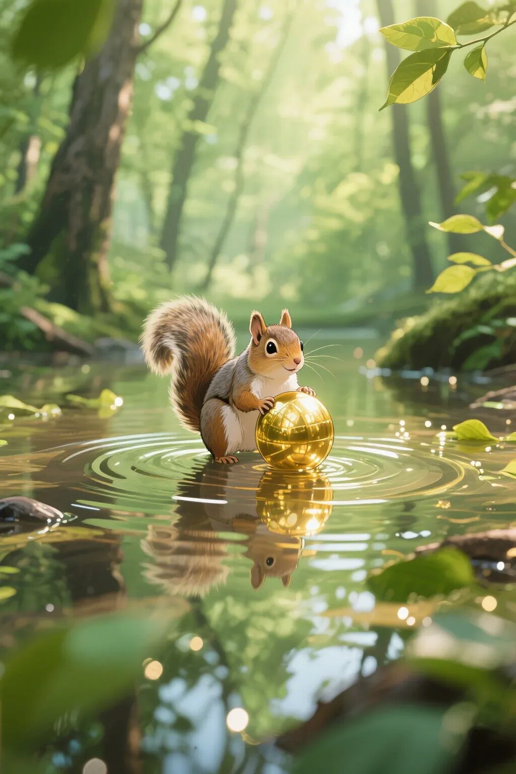 ゴールデンボールとリス