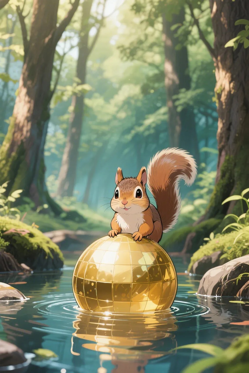 ゴールデンボールとリス